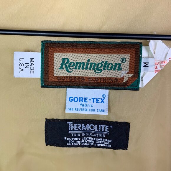VTG Remington Gore-Tex Camo Hunting Jacket Thermolite Size M USA Made - Picture 10 of 13